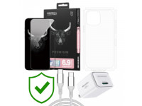 Combo VIP iPhone 16 Pro Max cũ (Cốc 30W+Cáp C to C Innostyle+Dán KINGBULL+PPF+24hCare 12 Tháng)