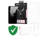Combo VIP iPhone 16 Pro Max cũ (Cốc 30W+Cáp C to C MOPHIE+Dán KINGBULL+PPF+VIP 1 đổi 1 12 Tháng)