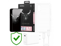 Combo VIP iPhone 16 Plus cũ (Cốc 30W+Cáp C to C MOPHIE+Dán KINGBULL+PPF+24hCare 12 Tháng)