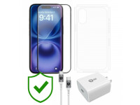 Combo VIP iPhone 16 cũ (Cốc 20W+Cáp C to C 9FIT+Dán KINGBULL+PPF+24hCare 12 Tháng)
