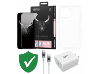 Combo VIP iPhone 16 Pro Max cũ (Cốc 20W+Cáp C to C 9FIT+Dán KINGBULL+PPF+VIP 1 đổi 1 12 Tháng)