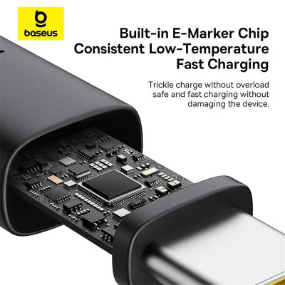 Cáp sạc nhanh Baseus Dura Series Type-C to Type-C 100W 1M SKU: PKS-8704