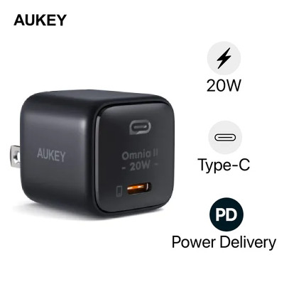 Cốc sạc Aukey Omnia Type-C PD 20W PA-B1T