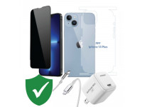 Combo VIP iPhone 14 Plus cũ (Cốc 20W+Cáp C to L Innostyle+Dán DEKEY+PPF+VIP 1 đổi 1 12 Tháng)