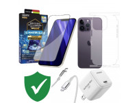 Combo VIP iPhone 14 Pro cũ (Cốc 20W+Cáp C to L Innostyle+Dán DEKEY+PPF+VIP 1 đổi 1 12 Tháng)