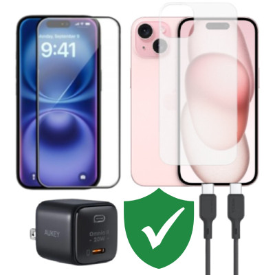 Combo VIP iPhone 15 cũ (Cốc 20W+Cáp C to C...