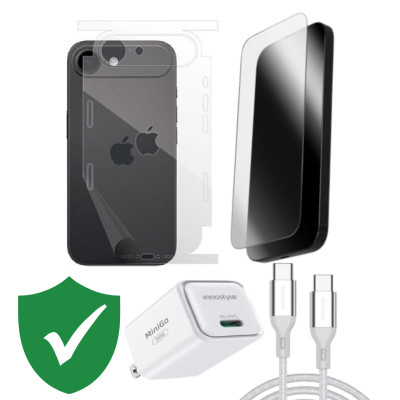 Combo VIP iPhone Air cũ (Cốc 30W+Cáp C to C Innostyle+Dán ZAGG+PPF+VIP 1 đổi 1 12 Tháng) SKU: COMBO00523