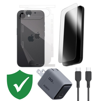 Combo VIP iPhone Air cũ (Cốc 30W+Cáp C to C Aukey+Dán ZAGG+PPF+VIP 1 đổi 1 12 Tháng)