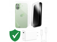 Combo VIP iPhone 17 cũ (Cốc 30W+Cáp C to C Mophie+Dán ZAGG+PPF+VIP 1 đổi 1 12 Tháng)