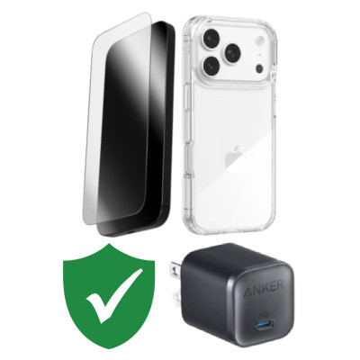 Combo VIP iPhone 17 Pro (Cốc 45W Anker+Dán ZAGG+Ốp ZAGG+VIP 1 đổi 1 12 Tháng) SKU: COMBO00423