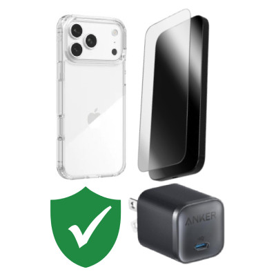 Combo VIP iPhone 17 Pro Max (Cốc 45W Anker+Dán ZAGG+Ốp ZAGG+VIP 1 đổi 1 12 Tháng) SKU: COMBO00427