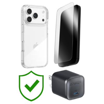 Combo VIP iPhone 17 Pro (Cốc 45W Anker+Dán ZAGG+Ốp ZAGG+VIP 24 Tháng toàn diện) SKU: COMBO00439