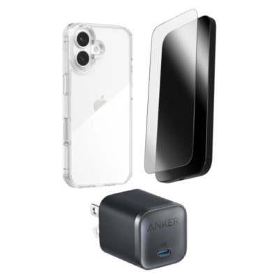 Combo VIP iPhone 17 (Cốc 45W Anker+Dán ZAGG+Ốp ZAGG) SKU: COMBO00447