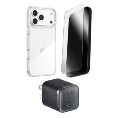 Combo VIP iPhone 17 Pro Max (Cốc 45W Anker+Dán ZAGG+Ốp ZAGG) SKU: COMBO00459