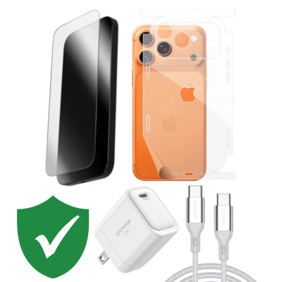 Combo VIP iPhone 17 Pro Max cũ (Cốc 45W+Cáp C to C Innostyle+Dán ZAGG+PPF+VIP 1 đổi 1 12 Tháng) SKU: COMBO00531