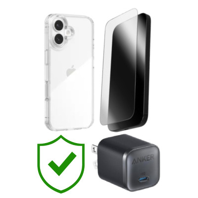 Combo VIP iPhone 17 (Cốc 45W Anker+Dán ZAGG+Ốp ZAGG+VIP 24 Tháng toàn diện)