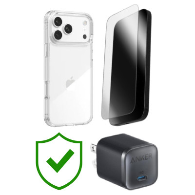 Combo VIP iPhone 17 Pro Max (Cốc 45W Anker+Dán ZAGG+Ốp ZAGG+VIP 24 Tháng toàn diện)