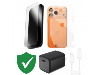 Combo VIP iPhone 17 Pro Max cũ (Cốc 40W+Cáp C to C Mophie+Dán ZAGG+PPF+VIP 1 đổi 1 12 Tháng)