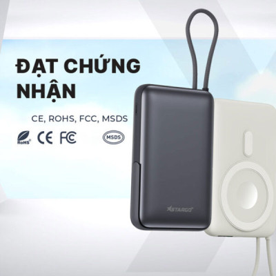 Sạc dự phòng Magsafe StarGO Star X 10000mAh 22.5W SKU: PKS-8749