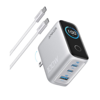 sac-anker-2c1a-100w-co-man-hinh-led-kem-cap-usb-c-b121b-bac