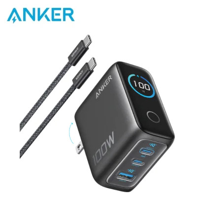 Sạc Anker 2C1A 100W có màn hình LED kèm cáp USB-C B121B