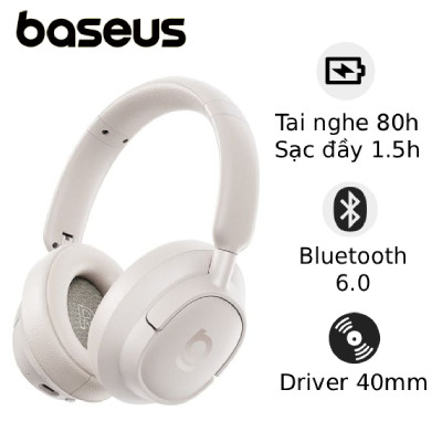 Tai nghe Bluetooth chụp tai Baseus Bass BH1