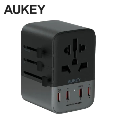 Cốc sạc đa năng Aukey PA-TA08A PD65W nhiều cổng