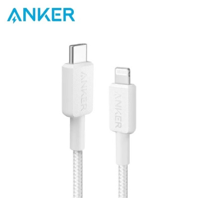 Cáp sạc nhanh Anker 322 Type C - Lightning MFI bọc dù 1.8M A81B6
