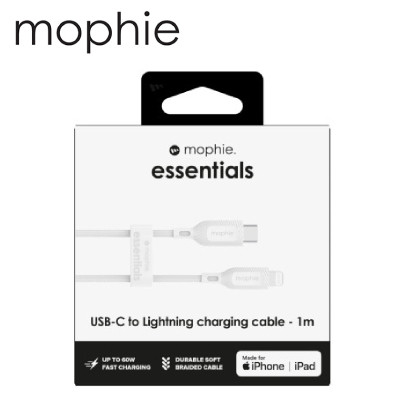 Cáp Mophie Essential USB-C to Lightning MFI 1M