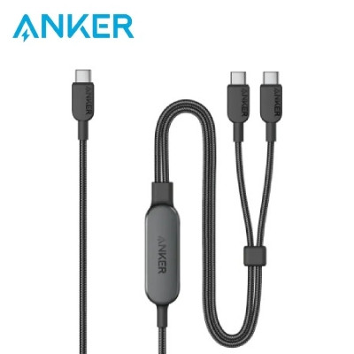 Cáp sạc nhanh Anker 2 in 1 Type-C to Type-C 140W Nylon 1.2M A8895H11