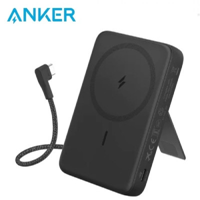 Sạc dự phòng Anker Zolo Magsafe 1C 10000mAh 15W tích hợp cáp Type-C A1685