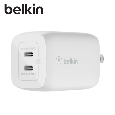 Cốc sạc Belkin GAN 65W PD PPS 2 cổng
