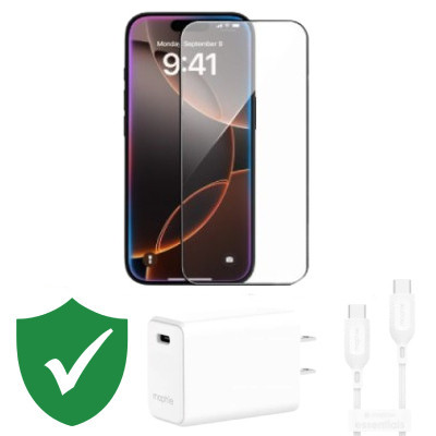 Combo VIP iPhone 16 Pro cũ (Cốc 30W+Cáp C to C Mophie+Dán Dekey+VIP 1 đổi 1 12 Tháng)