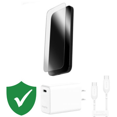 Combo VIP iPhone 17 cũ (Cốc 30W+Cáp C to C Mophie+Dán ZAGG+VIP 1 đổi 1 12 Tháng)