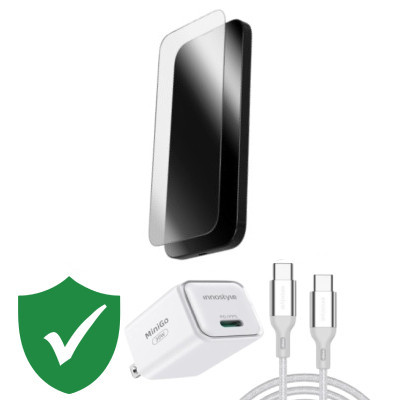 Combo VIP iPhone Air cũ (Cốc 30W+Cáp C to C Innostyle+Dán ZAGG+VIP 1 đổi 1 12 Tháng)