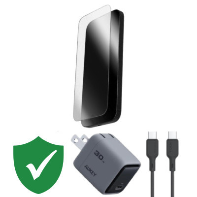 Combo VIP iPhone Air cũ (Cốc 30W+Cáp C to C Aukey+Dán ZAGG+VIP 1 đổi 1 12 Tháng)
