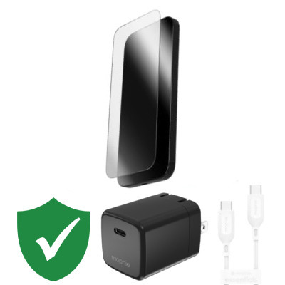 Combo VIP iPhone 17 Pro Max cũ (Cốc 40W+Cáp C to C Mophie+Dán ZAGG+VIP 1 đổi 1 12 Tháng)