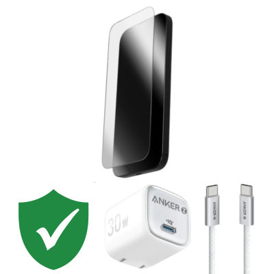 Combo VIP iPhone Air cũ (Cốc 30W+Cáp C to C Anker+Dán ZAGG+VIP 1 đổi 1 12 Tháng)