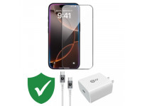 Combo VIP iPhone 16 Pro cũ (Cốc 20W+Cáp C to C 9fit+Dán Dekey+VIP 1 đổi 1 12 Tháng)