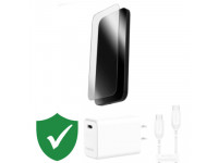 Combo VIP iPhone 17 cũ (Cốc 30W+Cáp C to C Mophie+Dán ZAGG+VIP 1 đổi 1 12 Tháng)