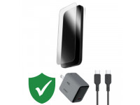 Combo VIP iPhone 17 Pro cũ (Cốc 45W+Cáp C to C Aukey+Dán ZAGG+VIP 1 đổi 1 12 Tháng)
