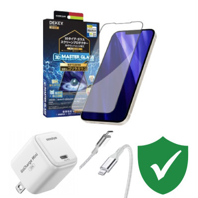 Combo quà VIP cho iPhone 12/12 Pro cũ (Cốc 20W+Cáp C to L Innostyle+Dán DEKEY+VIP 1 đổi 1 12 Tháng)