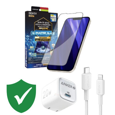 Combo VIP iPhone 13 Pro Max cũ (Cốc 20W+Cáp C to L ANKER+Dán DEKEY+VIP 1 đổi 1 12 Tháng)