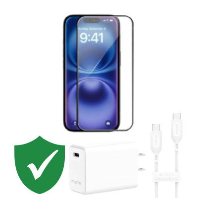 Combo VIP iPhone 15 Plus cũ (Cốc 30W+Cáp C to C MOPHIE+Dán KINGBULL+VIP 1 đổi 1 12 Tháng)