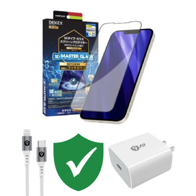 Combo VIP iPhone 12/12 Pro Max cũ (Cốc 20W+Cáp C to L 9FIT+Dán DEKEY+VIP 1 đổi 1 12 Tháng)