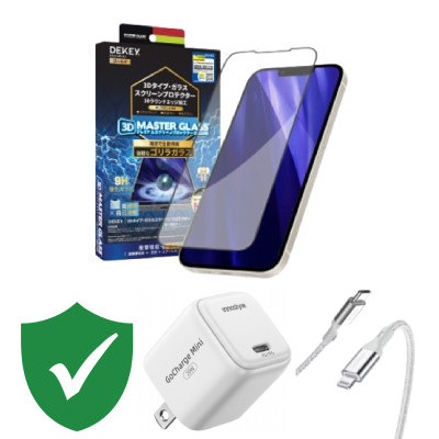 Combo VIP iPhone 13 Pro Max cũ (Cốc 20W+Cáp C to L Innostyle+Dán DEKEY+VIP 1 đổi 1 12 Tháng)