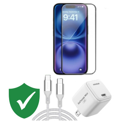 Combo VIP iPhone 15 cũ (Cốc 20W+Cáp C to C Innostyle+Dán KINGBULL+VIP 1 đổi 1 12 Tháng)