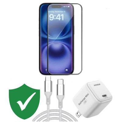 Combo VIP iPhone 15 Plus cũ (Cốc 20W+Cáp C to C Innostyle+Dán KINGBULL+VIP 1 đổi 1 12 Tháng)
