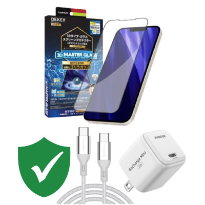 Combo VIP iPhone 15 Pro cũ (Cốc 20W+Cáp C to C Innostyle+Dán DEKEY+VIP 1 đổi 1 12 Tháng)