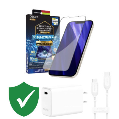 Combo VIP iPhone 15 Pro cũ (Cốc 30W+Cáp C to C MOPHIE+Dán DEKEY+VIP 1 đổi 1 12 Tháng)